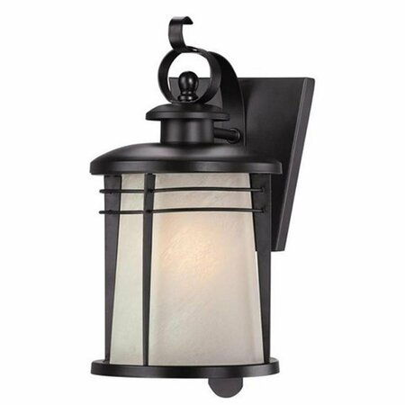 BRIGHTBOMB Senecaville One Light Outdoor Wall Lantern, Weathered Bronze BR590563